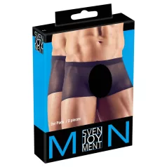   Svenjoyment - Gjennomsiktig boksershorts sett - svart (2 deler) S-L