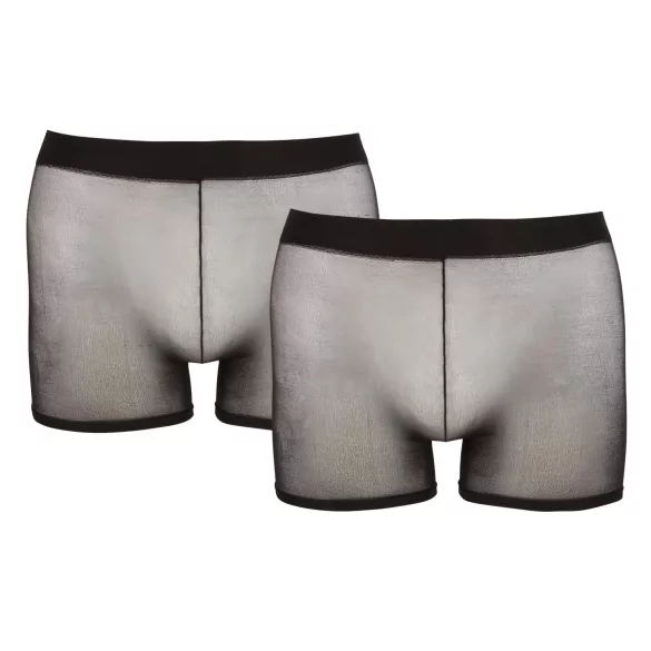 Svenjoyment - Gjennomsiktig boksershorts sett - svart (2 deler) S-L