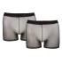 Svenjoyment - Gjennomsiktig boksershorts sett - svart (2 deler) S-L