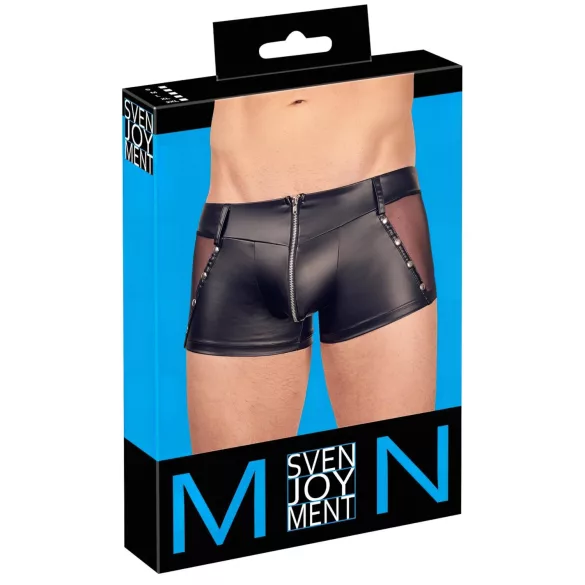 Svenjoyment - skinnende sort boxer - L