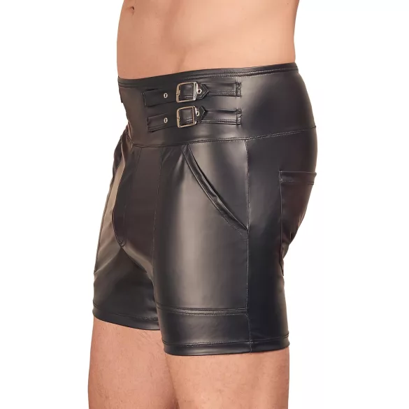 NEK - forlenget herreshorts med metallspenne (svart)