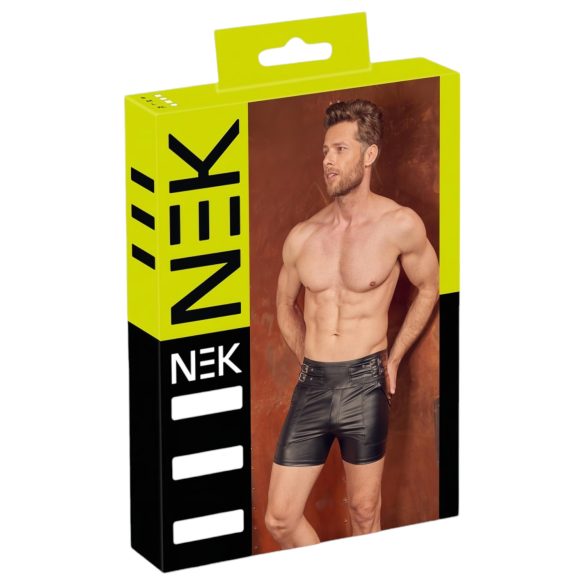 NEK - forlenget herreshorts med metallspenne (svart) - M