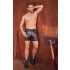 NEK - forlenget herreshorts med metallspenne (svart) - M