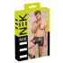 NEK - svart boxer med rød stripet glidelåsdetalj - XL
