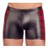 NEK - svart boxer med rød stripet glidelåsdetalj - XL