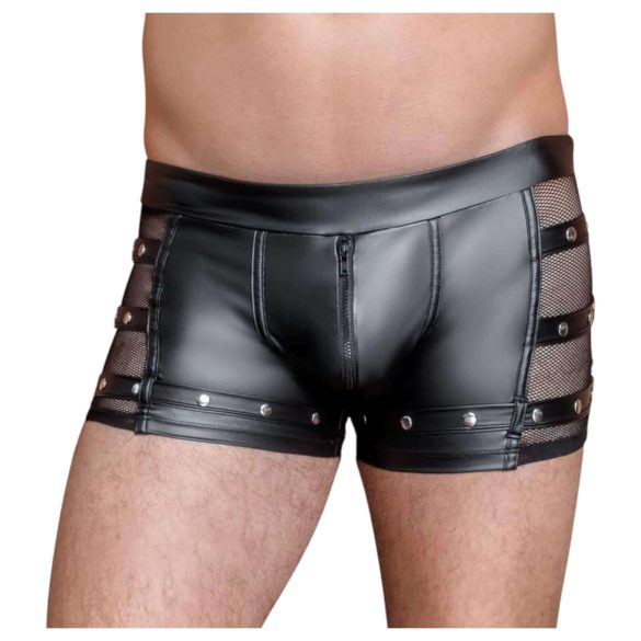 NEK - naglebesatt boxer med glidelås (svart) - 2XL