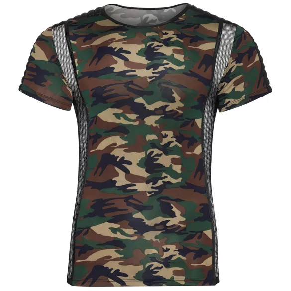 NEK - herre t-skjorte med kamuflasjemønster (grønn-brun) - 2XL