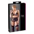Cottelli Plus Size - Sexy blondetrio (svart)