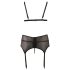 Cottelli Plus Size - Sexy blondetrio (svart)