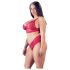 Cottelli Plus Size - Sett i myk rød blonde