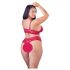 Cottelli Plus Size - Sett i myk rød blonde