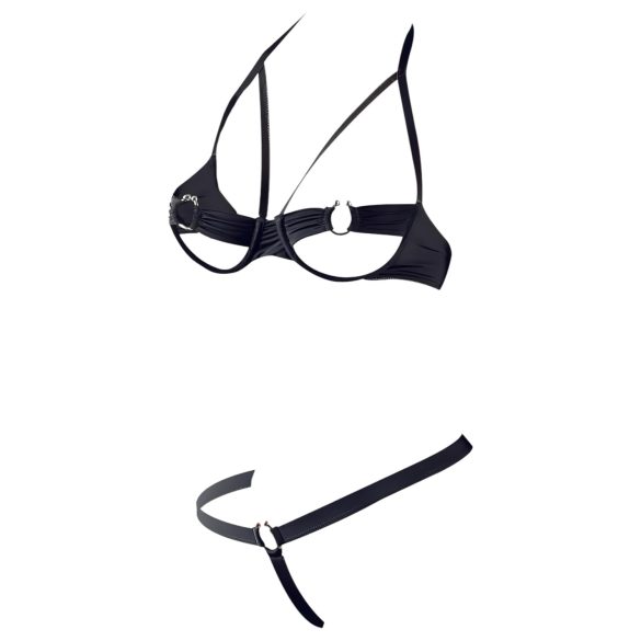 Cottelli - Metallring BH-sett (svart) - 85B/L