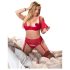 Cottelli Plus Size - Allsidig Undertøyssett (Rød) - 95F/2XL