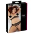 Cottelli Plus Size - perle-bh sett (svart)
