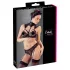 Cottelli - krage blonde BH-sett (svart) - 85B/L