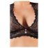 Cottelli Plus Size - Strass og blonder undertøysett (svart)