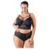 Cottelli Plus Size - Stroppeløs Blonde-BH (Svart) - 95D