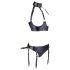 Cottelli Bondage - skinnende løftesett med håndjern (svart) - XL