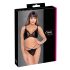 Cottelli - Transparent blondesett (svart) - L