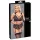 Cottelli Bondage Plus Size - sexy blonde BH-sett (svart) - 3XL