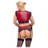 Cottelli Bondage Plus Size - Blonde BH-sett (rød) - 4XL