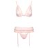 Kyssbare - lacesett i rosa - L/XL