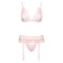 Kyssbare - lacesett i rosa - L/XL