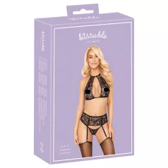 Kyssbar - halsbånd, blondesett (svart) - L/XL