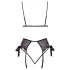 Kissbar - rosa/lilla brodert BH-sett (svart)