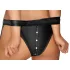 Cottelli Bondage - Glanset bh-sett med håndjern (svart) - M