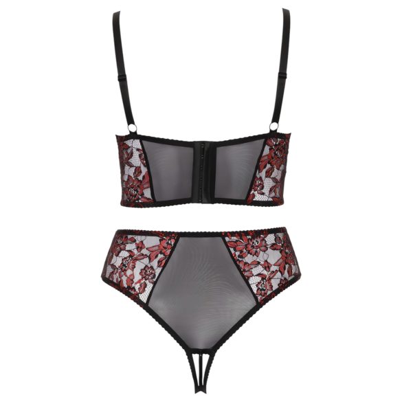 Cottelli Plus Size – Bh-sett (rød) - 90C/XL