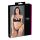 Cottelli - stroppeløs bh & tanga (svart) - 80C/M