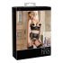 Abierta Fina - glitrende stroppetynever i svart - 85C/L
