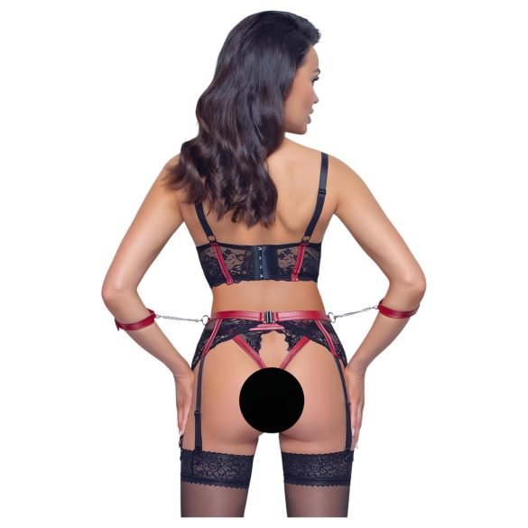 Cottelli Bondage - Rød, matt blondesett med løft - XL