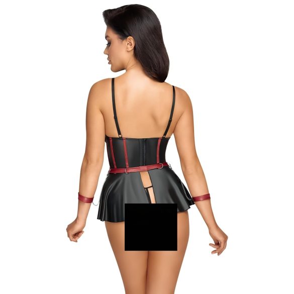 Cottelli Bondage - skinnende sett med håndjern (svart)