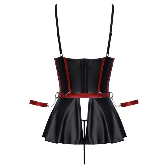 Cottelli Bondage - skinnende sett med håndjern (svart) - 80B/M