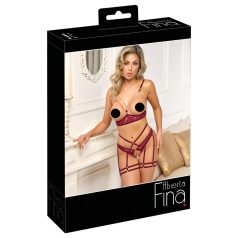 Abierta Fina - kjede-bh-sett (rød) Abierta Fina - kjede-bh-sett (rød)