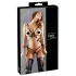 Cottelli Bondage - skinnende bikinisele (svart) - L