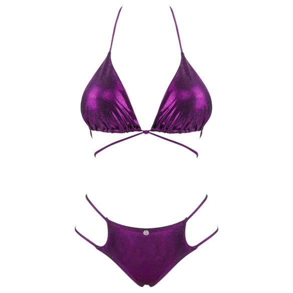 Obsessive Balitta - glinsende, halterneck bikini (lilla)