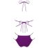 Obsessive Balitta - glinsende, halterneck bikini (lilla) - M