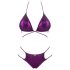 Obsessive Balitta - glinsende, halterneck bikini (lilla) - L