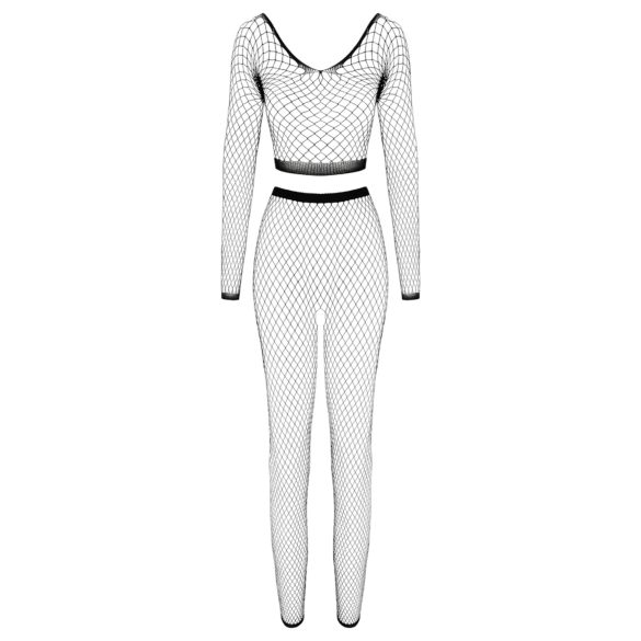 Cottelli - Langermet nettingsett (svart) - S-L