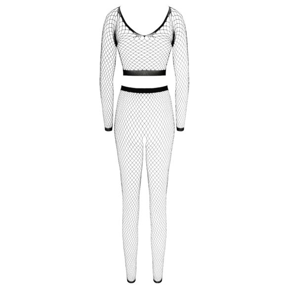 Cottelli - Langermet nettingsett (svart) - S-L