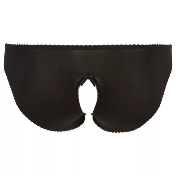 Cottelli Plus Size - svart blondetruse med åpning - XL