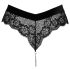 Cottelli Party - lacy truse med kjede (svart) - L