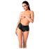 Noir - Skinnende shorts (svart) - M