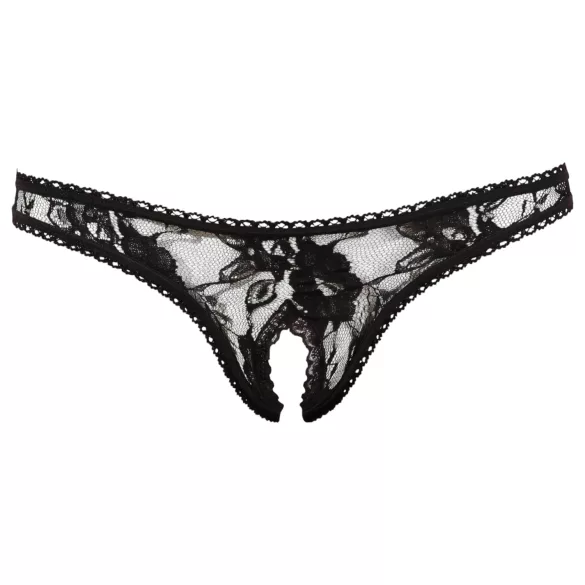 Cottelli - Erotisk blonde tanga (svart) - M
