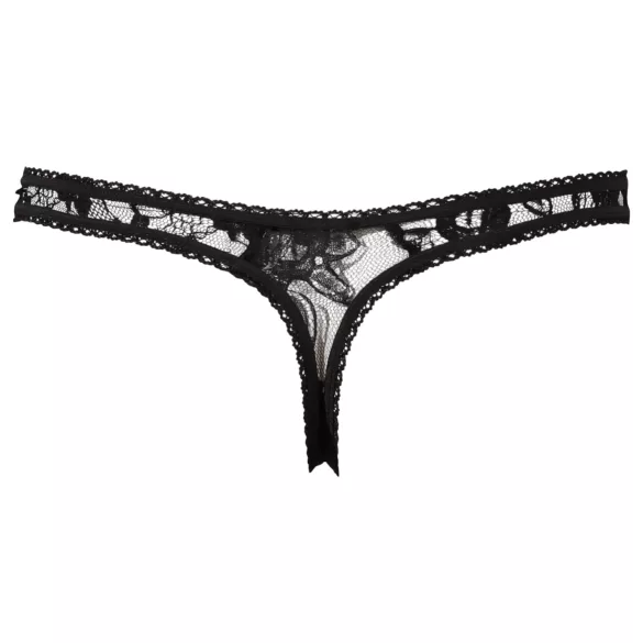 Cottelli - Erotisk blonde tanga (svart) - XL