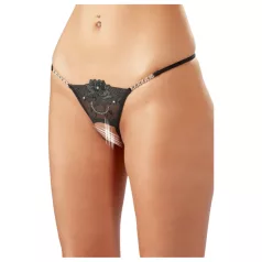 Cottelli - skinnende blomst - åpen truse - M/L