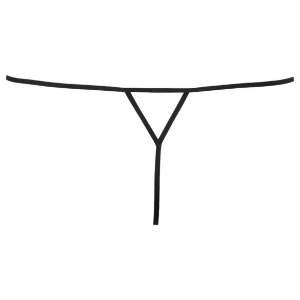 Cottelli - Strasspyntet åpen truse (svart) - M/L